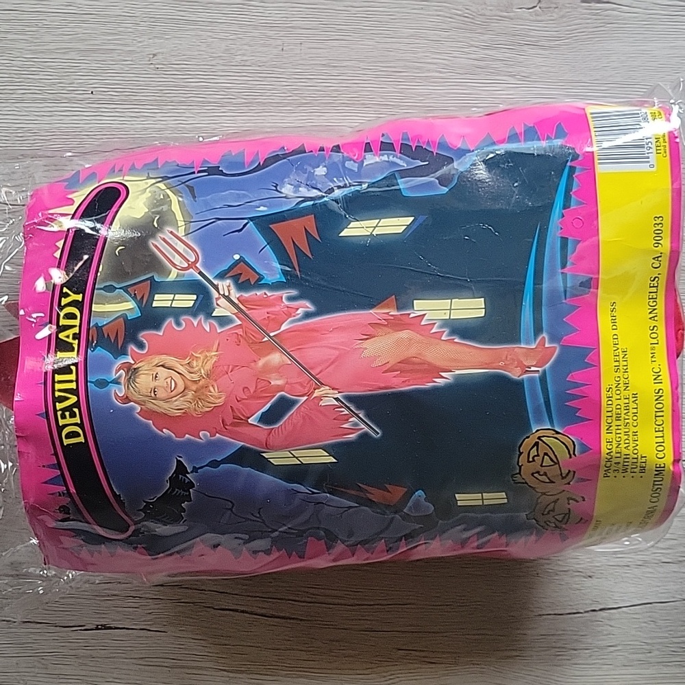 Devil Lady Costume with Pink and Red Details